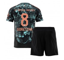 Bayern Munich Leon Goretzka #8 Koszulka Wyjazdowa dzieci 2024-25 Krótki Rękaw (+ krótkie spodenki)